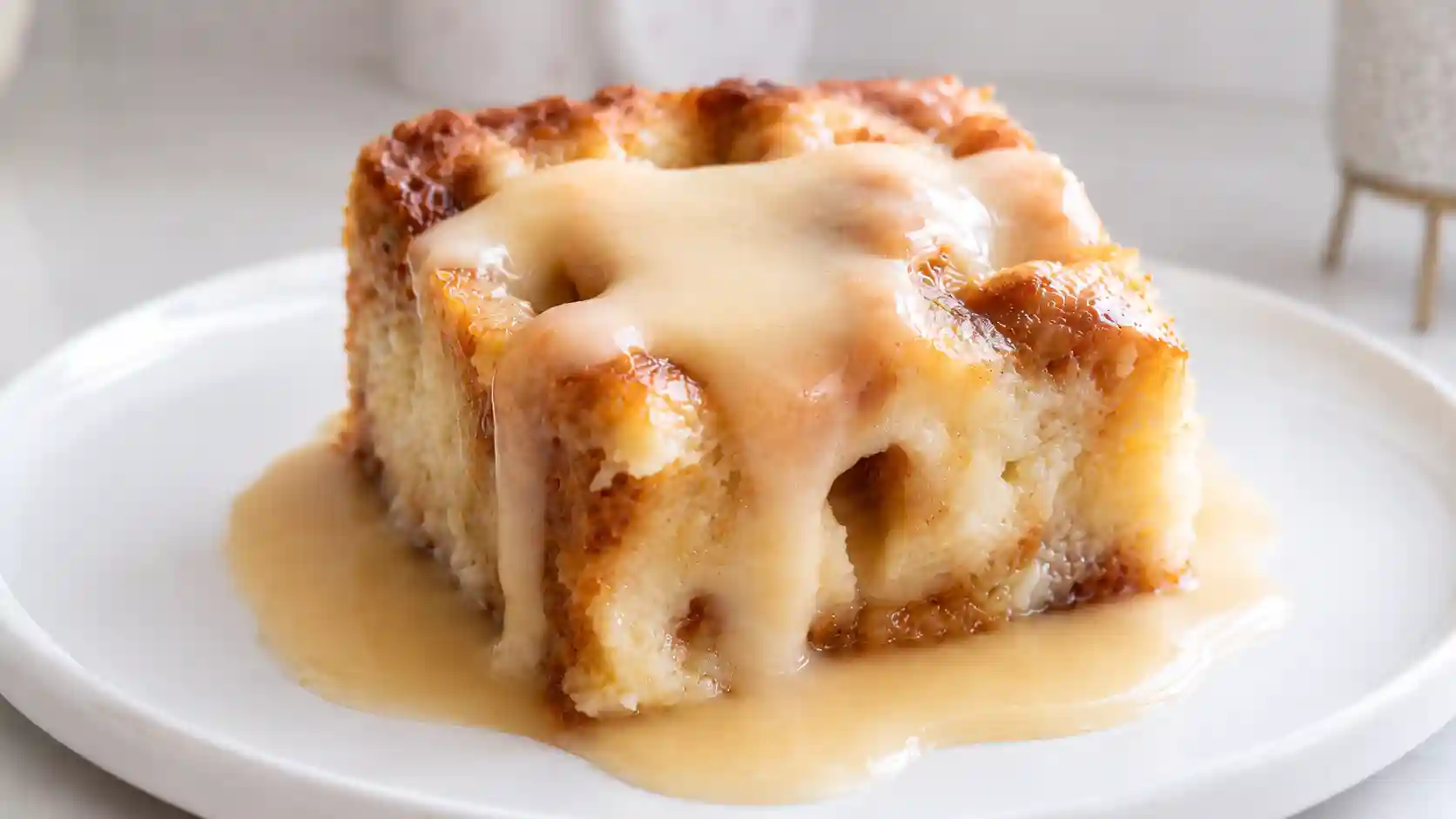 Grandma’s Classic Bread Pudding with Vanilla Sauce: Old Fashioned Comfort Dessert