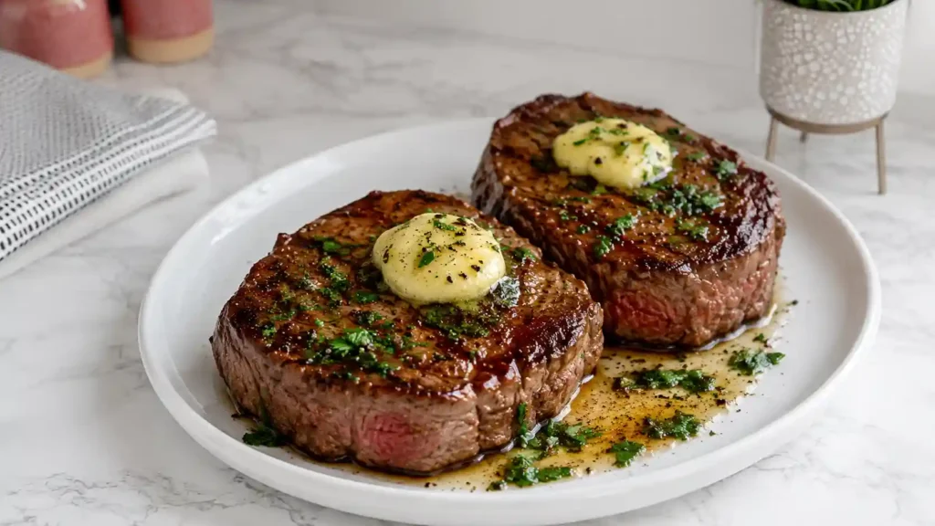 Pan Seared Steak with Garlic Butter