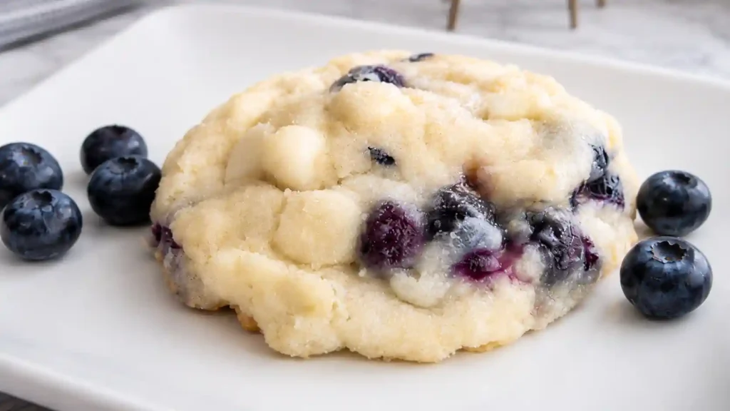 Blueberry Lemon White Chocolate Chip Cookies