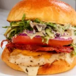 Grilled Chicken Sandwich with Fresh Summer Toppings