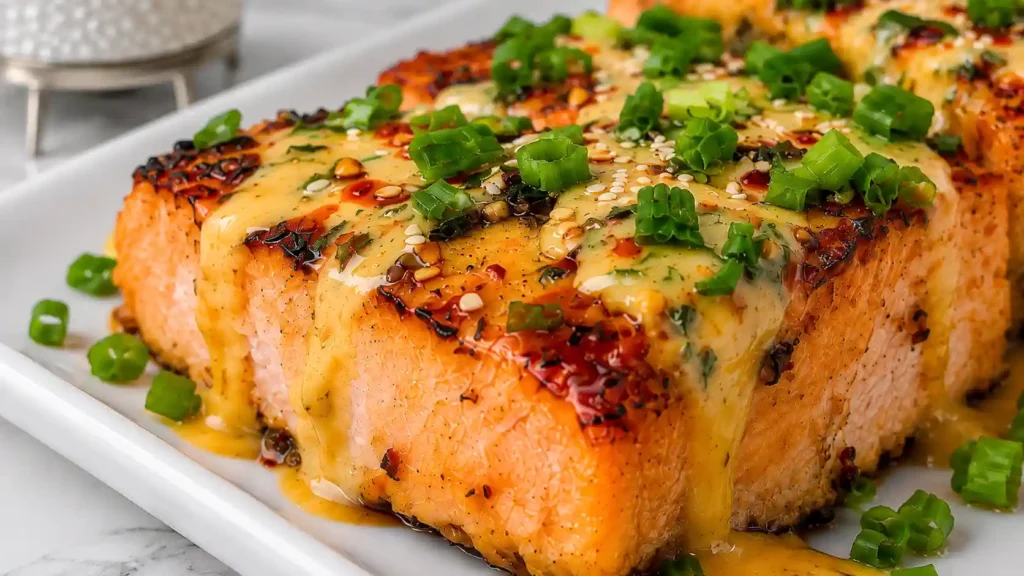 Bang Bang Salmon - Quick & Easy Baked Healthy Fish Dinner Recipe