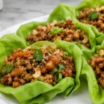 Thai Chicken Lettuce Wraps: Healthy Thai Lettuce Cups for a Quick Dinner
