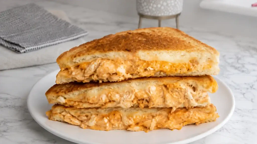 Buffalo Chicken Grilled Cheese Sandwich - Spicy, Cheesy Perfection