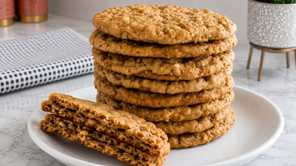 Easy Peanut Butter Oatmeal Cookies With Brown Sugar
