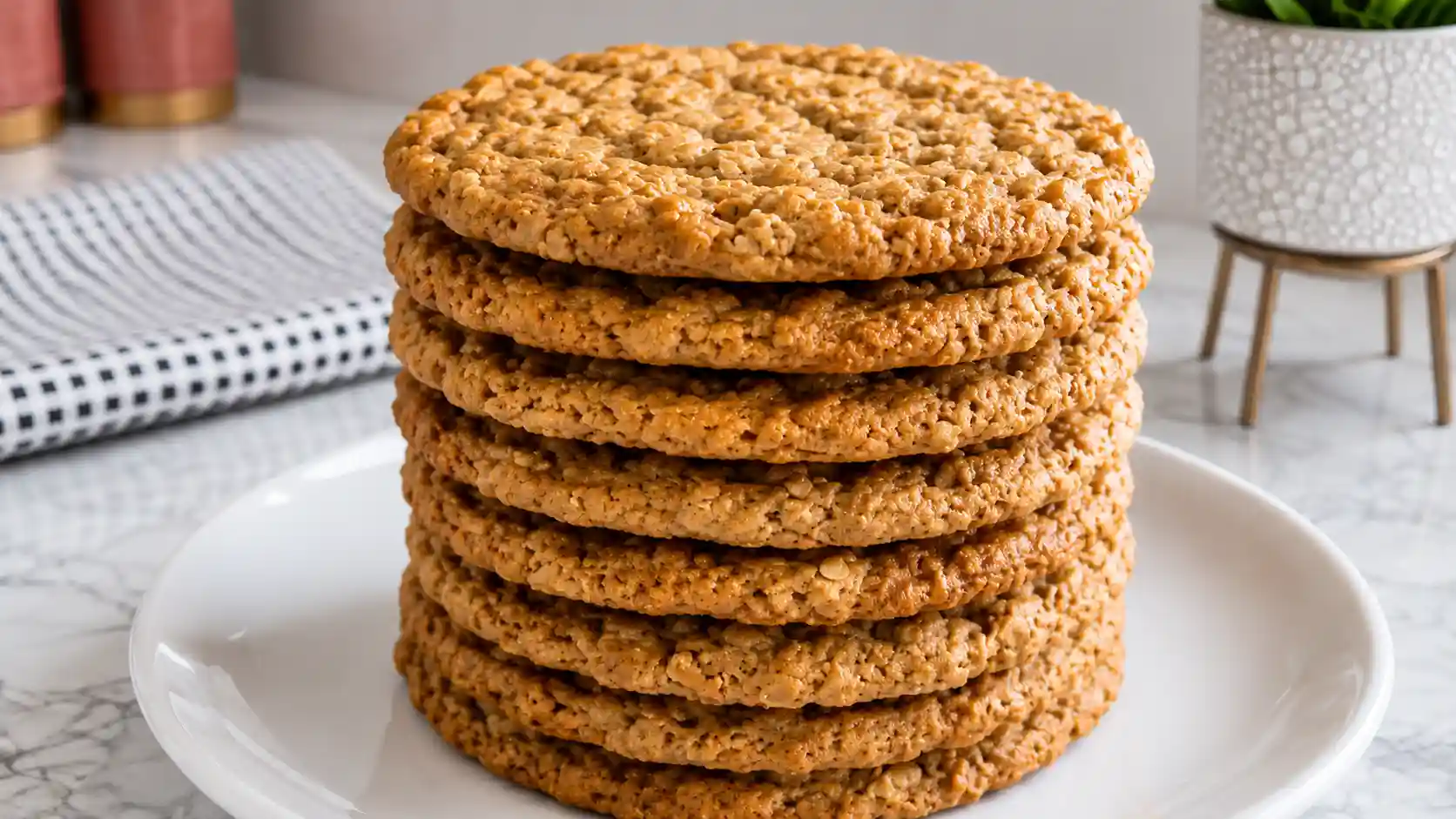 Easy Peanut Butter Oatmeal Cookies With Brown Sugar