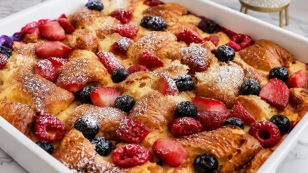 Berry Croissant Bake - Easy French Toast Breakfast for Brunch