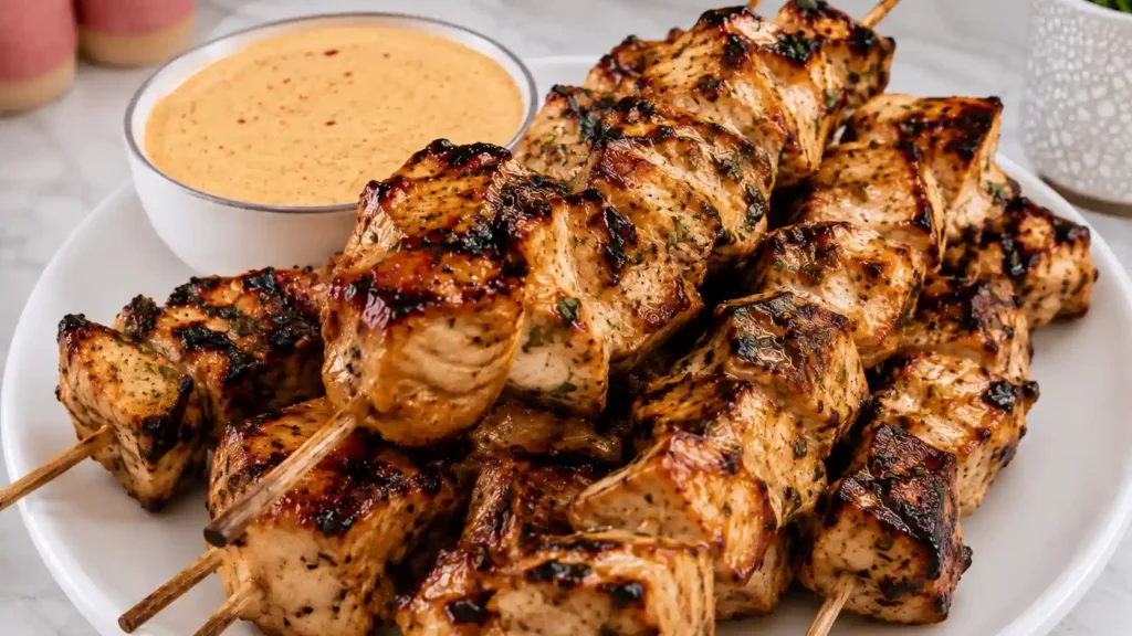 Bang Bang Chicken Skewers: Sweet, Spicy & Perfectly Grilled