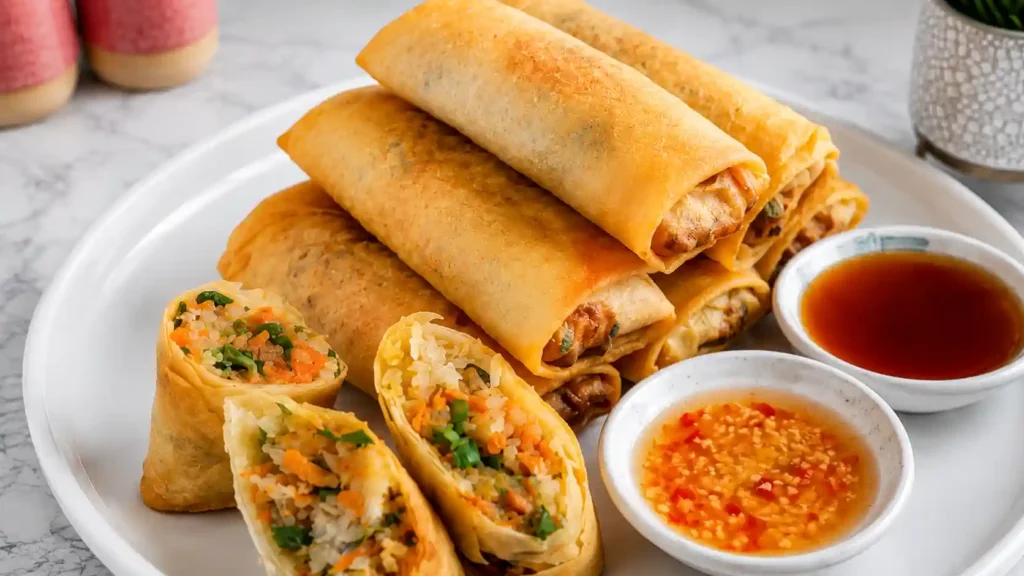 Chinese Spring Rolls (春卷) - Deep Fried Spring Rolls Recipe, Air-Fried Option