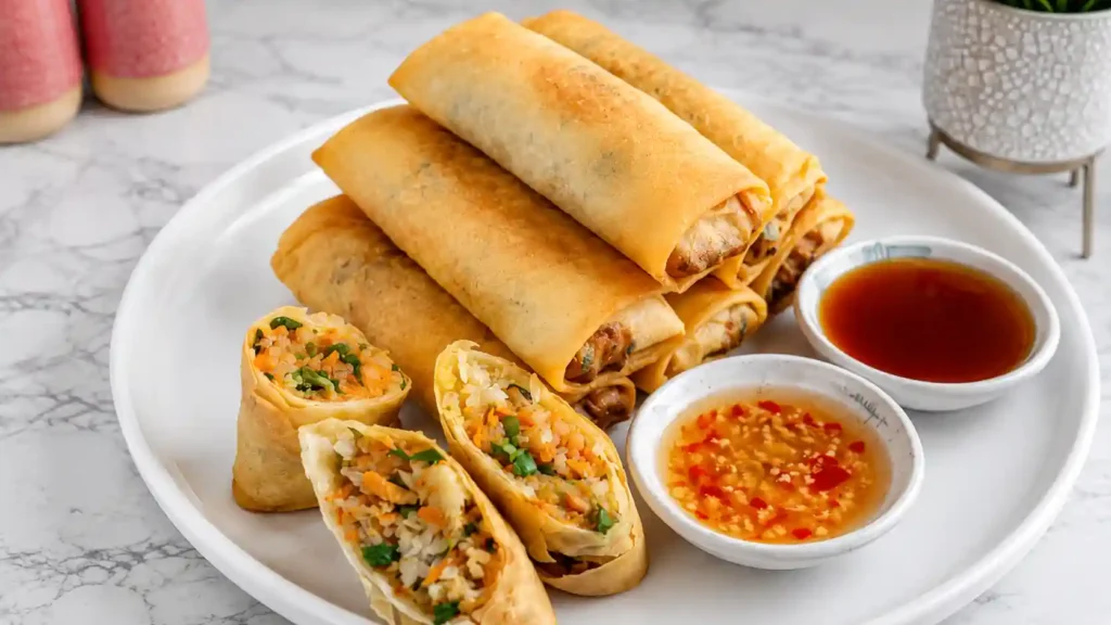 Chinese Spring Rolls (春卷) - Deep Fried Spring Rolls Recipe, Air-Fried Option