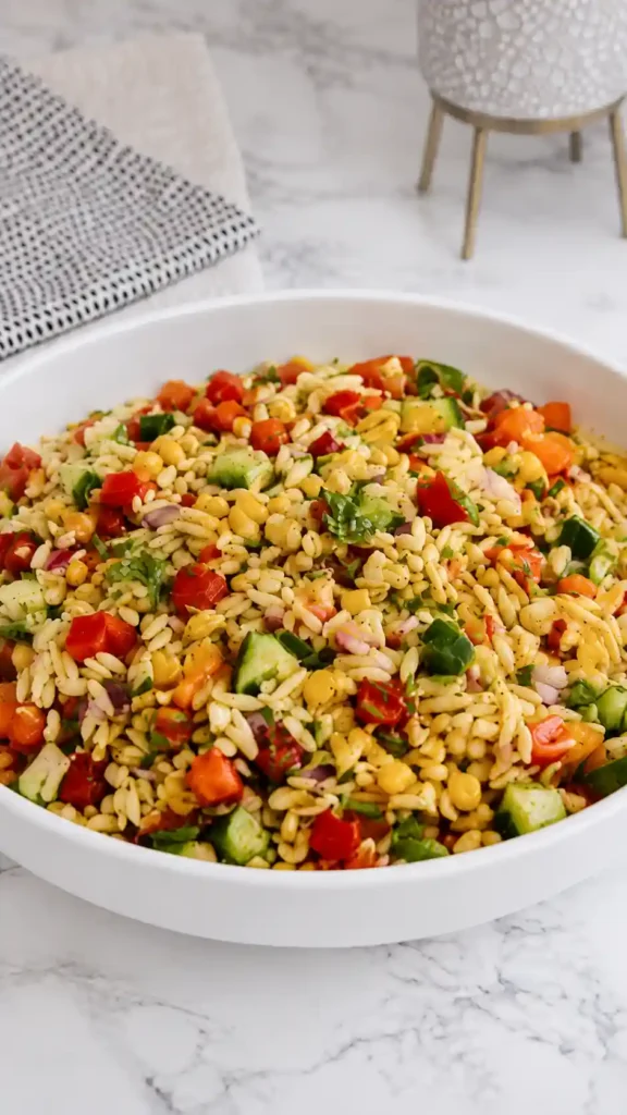 Refreshing Summer Orzo Pasta Salad - Easy Cold Orzo Salad Recipes