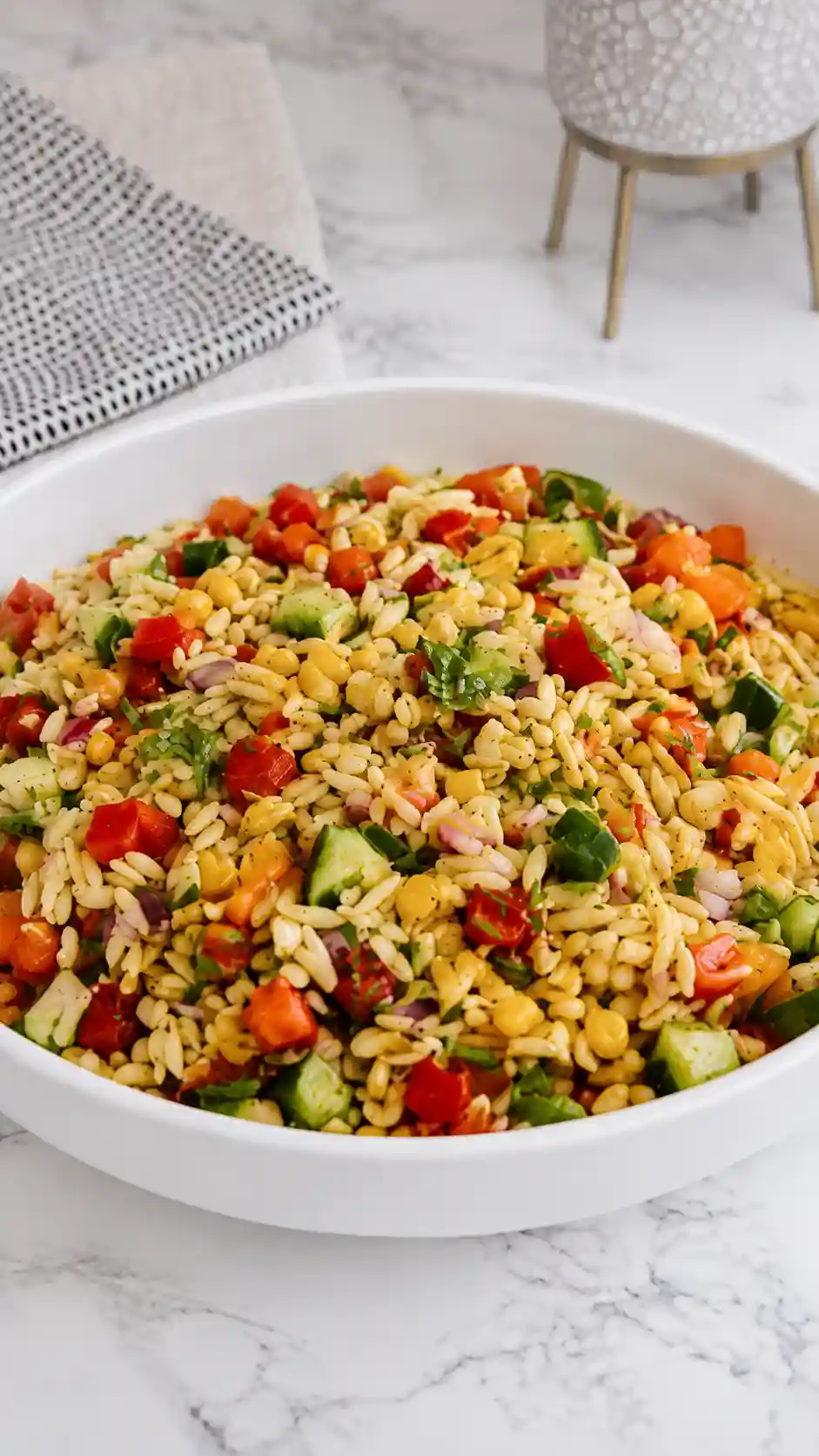 Refreshing Summer Orzo Pasta Salad - Easy Cold Orzo Salad Recipes