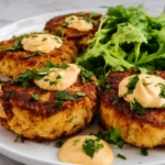 Spicy Salmon Cakes with Sriracha Aioli – Easy Leftover Salmon Recipe