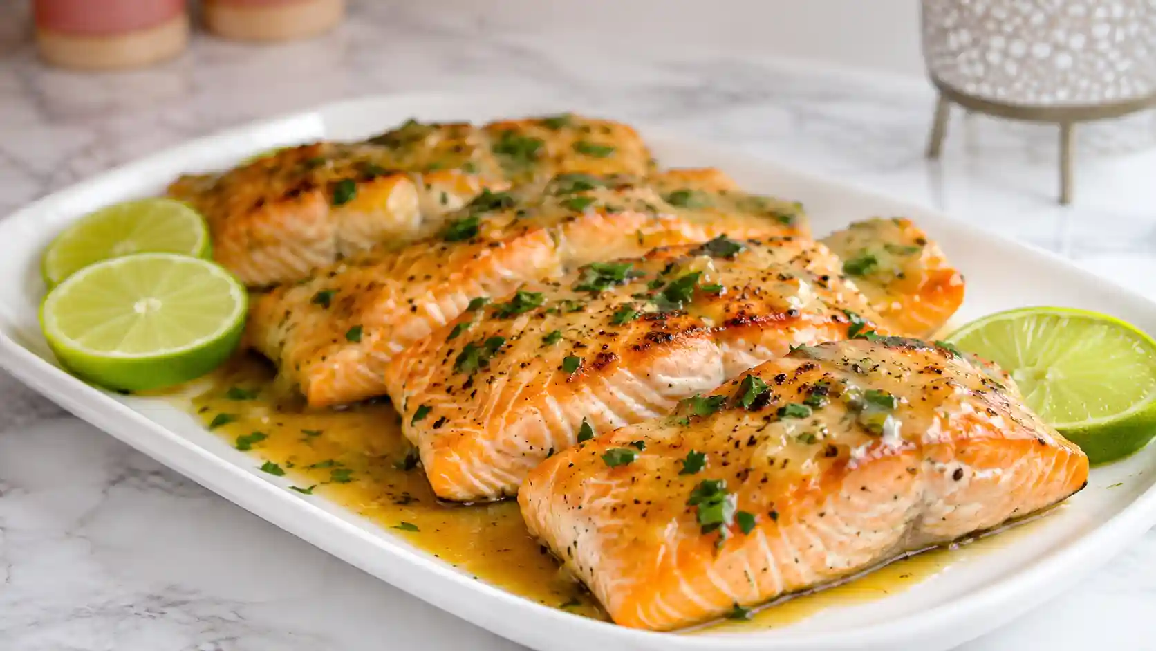 After Eating This, I'm Never Having Salmon Any Other Way! Honey Lime Butter Salmon