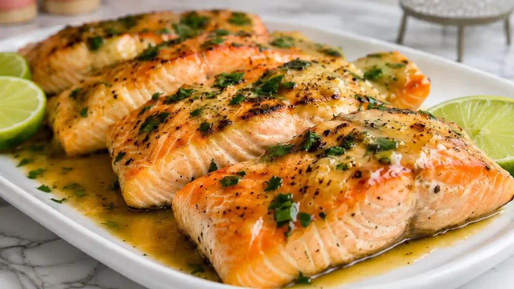 After Eating This, I'm Never Having Salmon Any Other Way! Honey Lime Butter Salmon