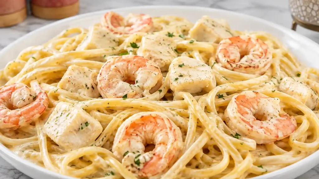 Seafood Linguine in Creamy White Wine Alfredo Sauce - Best Recipe Guide