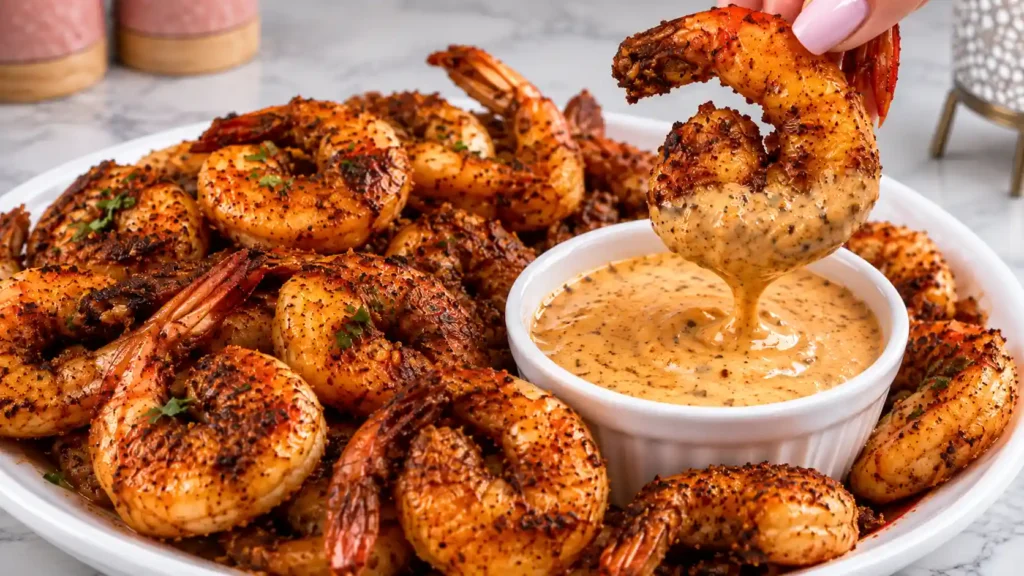 Quick & Easy Blackened Shrimp with Remoulade Sauce - Ready in 15 Minutes
