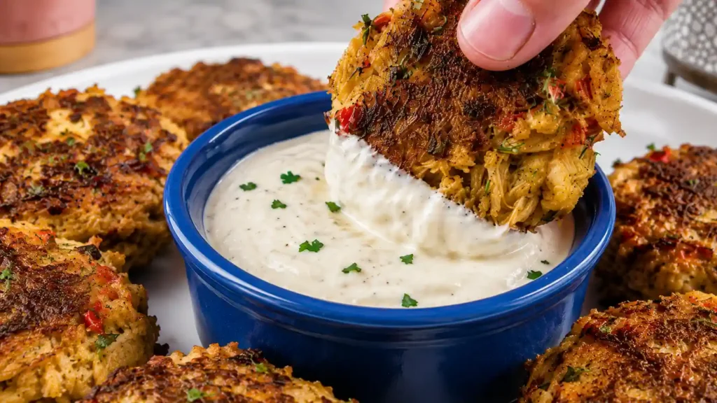 Crab Cakes Recipe (VIDEO) - Easy Pan-Fried Seafood Cakes