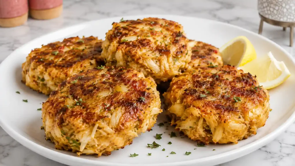 Crab Cakes Recipe (VIDEO) - Easy Pan-Fried Seafood Cakes
