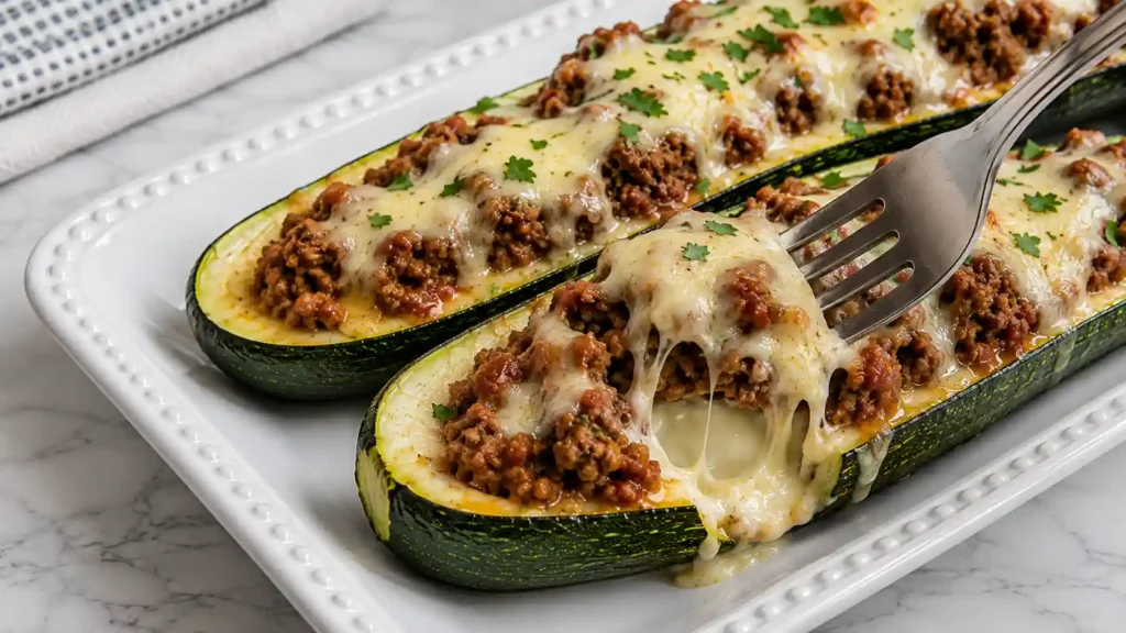 Easy Ground Beef Zucchini Boats for a Light, Healthy Dinner