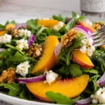 Peach Arugula Salad for Easy Summer Dinners