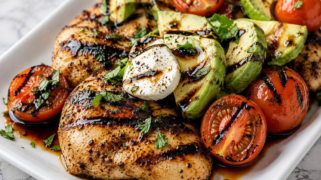 Grilled California Avocado Chicken - Easy Summer Dinners Low Carb