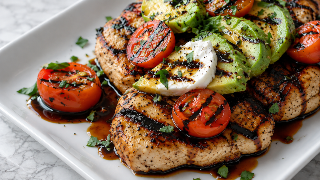 Grilled California Avocado Chicken - Easy Summer Dinners Low Carb