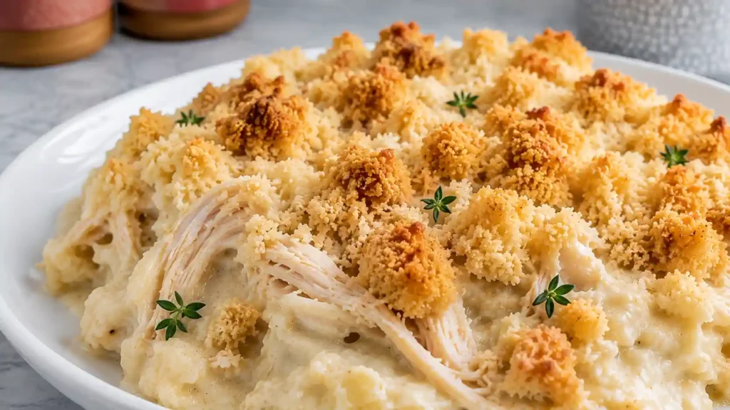 Ritz Cracker Chicken Casserole: Creamy, Crispy, and Easy