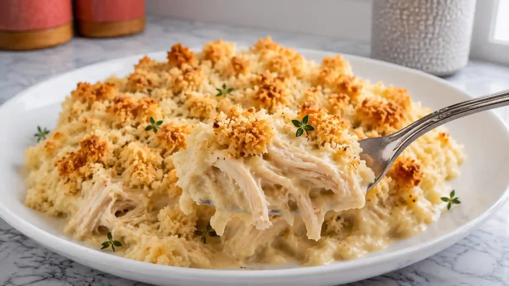 Ritz Cracker Chicken Casserole: Creamy, Crispy, and Easy