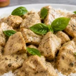 Basil Chicken with Coconut Curry Sauce - Easy Coconut Basil Curry Recipe