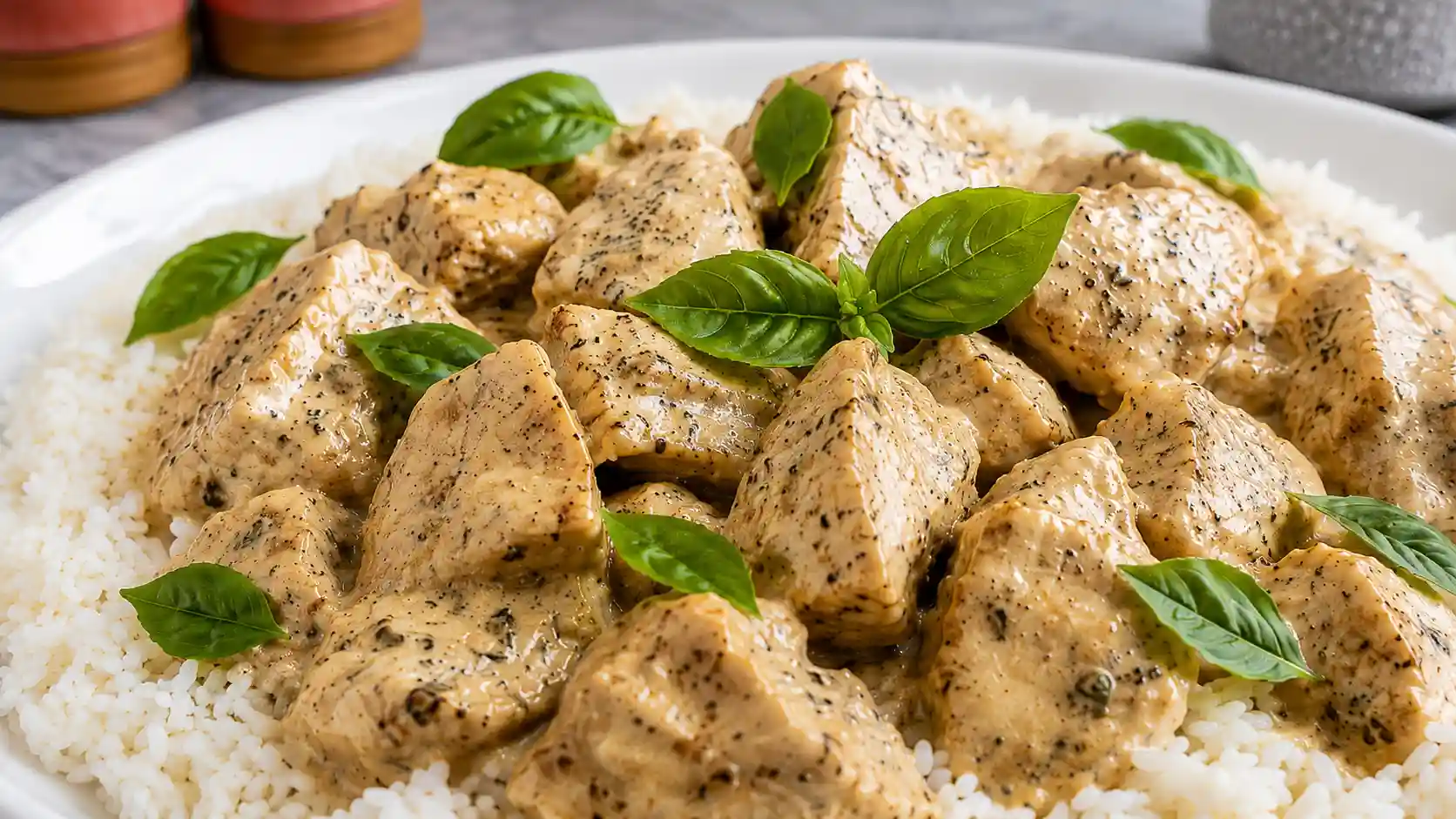 Basil Chicken with Coconut Curry Sauce - Easy Coconut Basil Curry Recipe