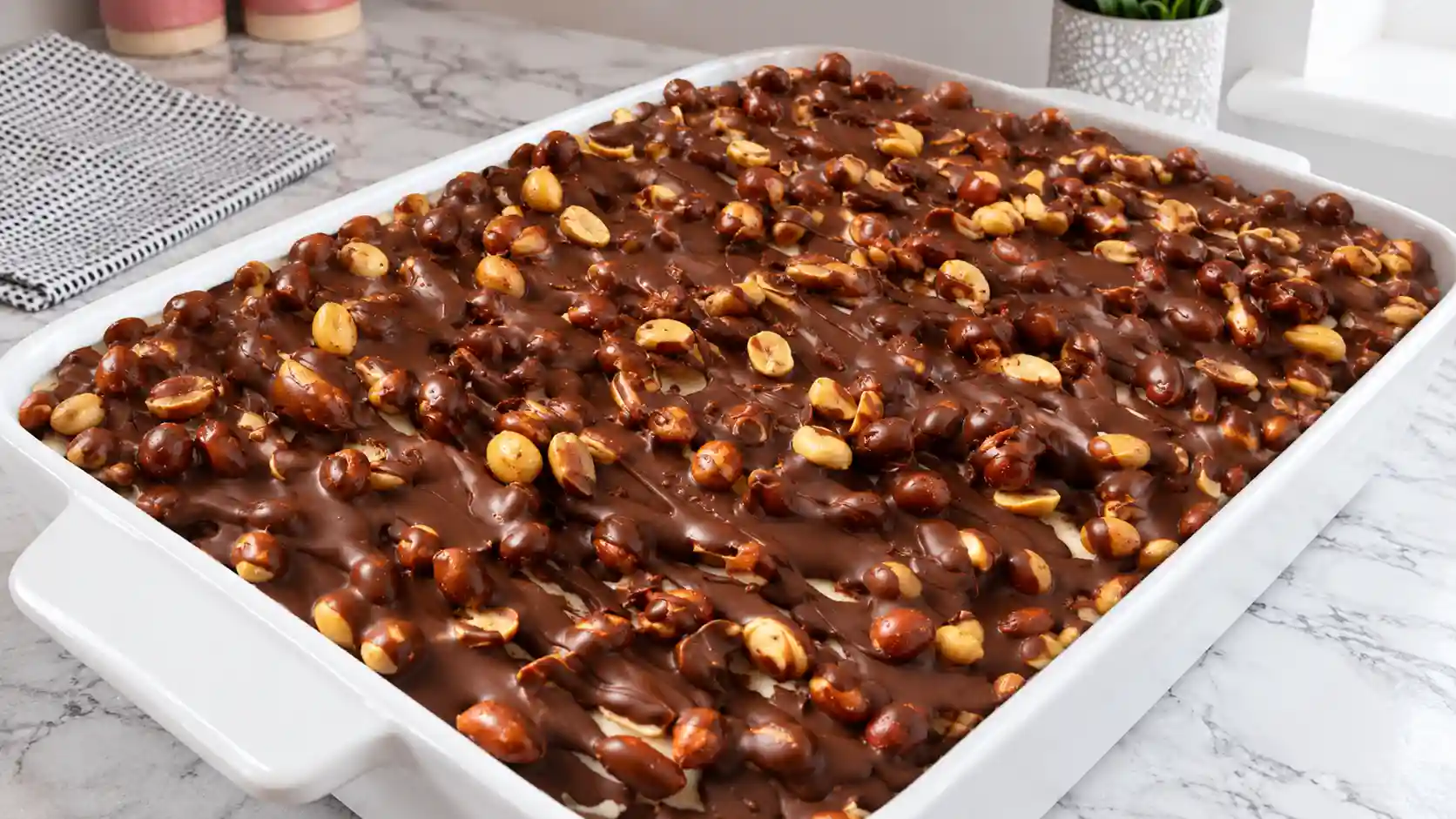 Buster Bar Ice Cream Cake - A Spicy Perspective Copycat Recipe