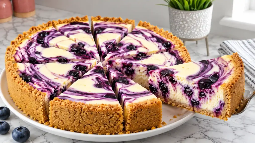 Lemon Blueberry Cheesecake No Bake - Easy Cheesecake Ideas for March