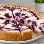 Lemon Blueberry Cheesecake No Bake - Easy Cheesecake Ideas for March